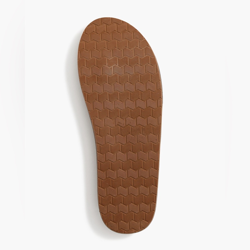 J. Crew Factory Mens Double-layer flip-flops in Tan/Navy - Picture 4 of 8